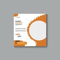 product social media post design template vector