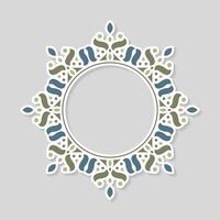 colorful decorative ornament frame background vector