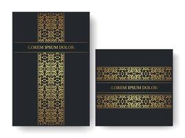 luxury abstract line pattern cover vector