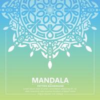 Colorful mandala pattern banner concept vector