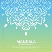 concepto de banner de patrón de mandala colorido vector