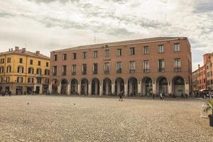 MODENA ITALY 1 OCTOBER 2020 Piazza Grande in Modena in Italy in English Grande square in Modena photo