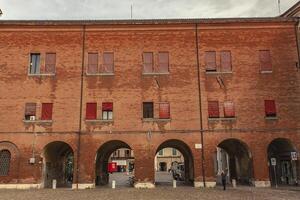 FERRARA ITALY 29 JULY 2020 Medieval castle of Ferrara the historical Italian city photo