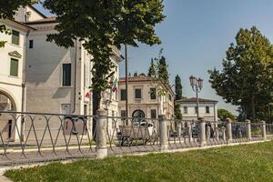 TREVISO ITALY 13 AUGUST 2020 Landscape of buildings in Treviso in Italy photo