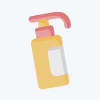 Icon Hand Sanitizer. related to Hygiene symbol. flat style. simple design illustration vector