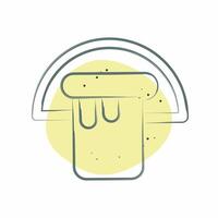 Icon Bucket. related to Hygiene symbol. Color Spot Style. simple design illustration vector