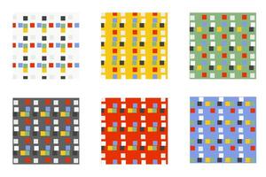 Set of abstract patterns. Abstract shapes for web, fabric, poster or print design vector