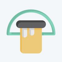 Icon Bucket. related to Hygiene symbol. flat style. simple design illustration vector