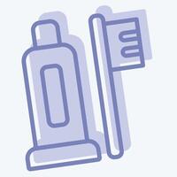 icono personal higiene. relacionado a higiene símbolo. dos tono estilo. sencillo diseño ilustración vector