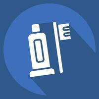 Icon Personal hygiene. related to Hygiene symbol. long shadow style. simple design illustration vector
