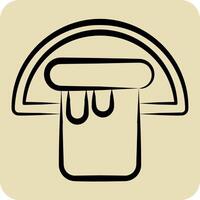 Icon Bucket. related to Hygiene symbol. hand drawn style. simple design illustration vector