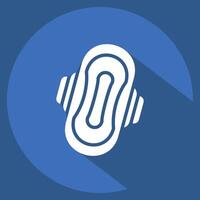 Icon Pad. related to Hygiene symbol. long shadow style. simple design illustration vector