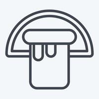 Icon Bucket. related to Hygiene symbol. line style. simple design illustration vector