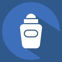 Icon Deodorant. related to Hygiene symbol. long shadow style. simple design illustration vector