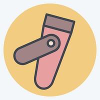 Icon Nail Clipper. related to Hygiene symbol. color mate style. simple design illustration vector