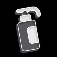 Icon Hand Sanitizer. related to Hygiene symbol. glossy style. simple design illustration vector