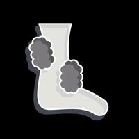 Icon Foot Clean. related to Hygiene symbol. glossy style. simple design illustration vector