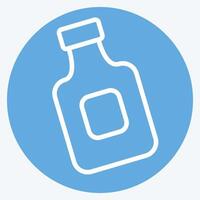 Icon Mouth Wash. related to Hygiene symbol. blue eyes style. simple design illustration vector