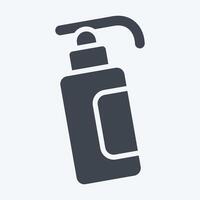 Icon Hand Sanitizer. related to Hygiene symbol. glyph style. simple design illustration vector