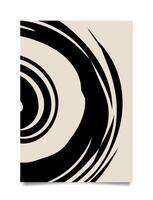 Hand drawn abstract boho wall art minimalist covers set vector