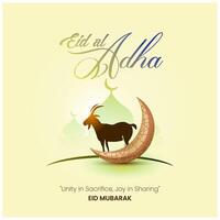 eid Alabama adha islámico festival diseño eid Mubarak vector