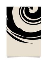Hand drawn abstract boho wall art minimalist covers set vector