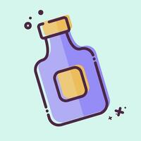 Icon Mouth Wash. related to Hygiene symbol. MBE style. simple design illustration vector