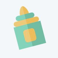 Icon Moisturizer. related to Hygiene symbol. flat style. simple design illustration vector