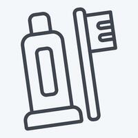 Icon Personal hygiene. related to Hygiene symbol. line style. simple design illustration vector