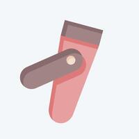 icono uña clíper. relacionado a higiene símbolo. plano estilo. sencillo diseño ilustración vector