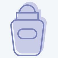 Icon Deodorant. related to Hygiene symbol. two tone style. simple design illustration vector