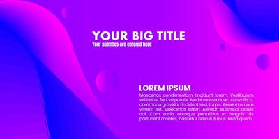 a purple and blue background with a text box vector