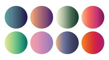 Gradient color palette vector