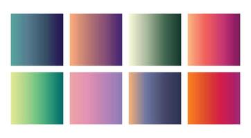 Gradient color palette vector