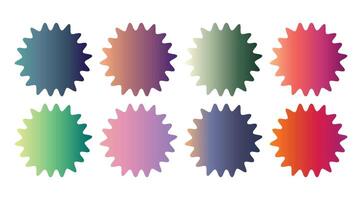 Gradient color palette vector