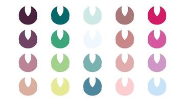 Color palette guide vector