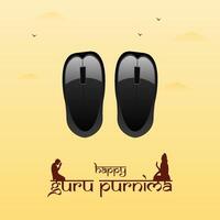 guru Purnima Social media template Design vector