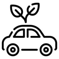 eco coche icono para web, aplicación, infografía, etc vector