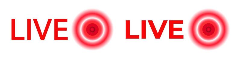 Live broadcast icon. online stream logo vector