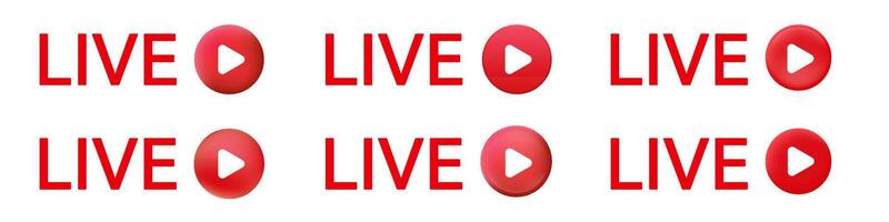 Online broadcast icon. Live stream logo. vector