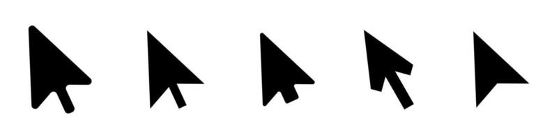 Click cursor icon. Computer mouse pointer arrow vector