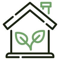 Eco Home Icon for web, app, infographic, etc vector