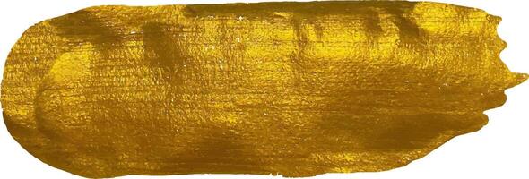 Golden Brush stroke. Gold paint stroke vector