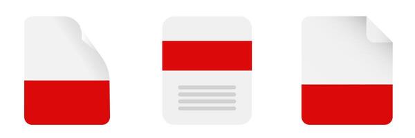 Document file icon. Document flat icon vector