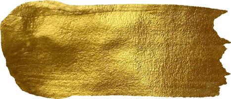 Golden Brush stroke. Gold paint stroke vector