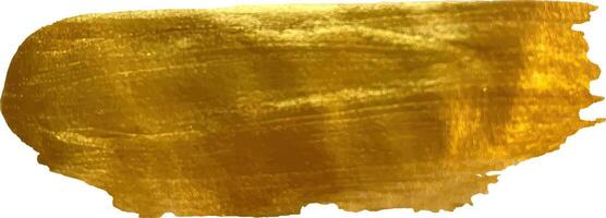 Golden Brush stroke. Gold paint stroke vector