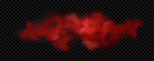 Explosion of red chili pepper, spices and paprika. vector