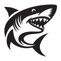 Angry shark of a logo vector