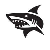 Shark silhouette logo vector