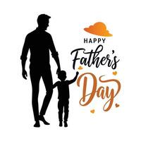 Happy father's day Typography vector